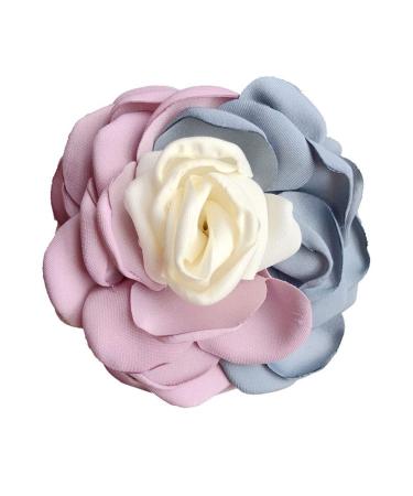 Sweet Rose Flower Hair Claws Set - 2PCS Pink & Pink Blue | Women's Hair Accessories - Buy Online on SooperMarket.com