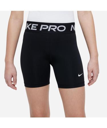 Nike Girls' Shorts G NP DF 5in | Black/White | Ages 12-13 | International Shipping Available - Buy Online on SooperMarket.com
