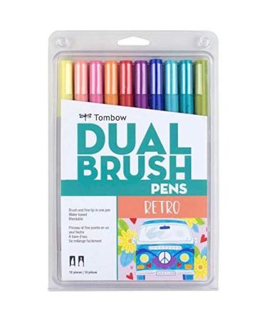 Tombow Pen Retro Dual Brush Markers 10-Pack 10 Piece