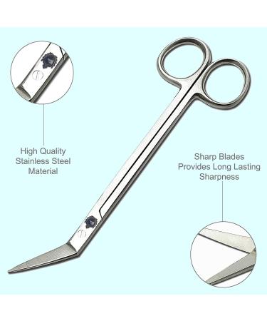Long Handled Toenail Scissors Clippers - Stainless Steel for Seniors - 6 Inch Podiatrist Manicure Pedicure Tool - Buy Online on SooperMarket.com