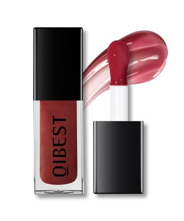Glow Reviver Lip Oil Nourishing Tinted Lip Oil Crystal Jelly Lip Glow Oil High Shine Big Brush Head Plumping Hydrating Lip Care Oil Long Lasting Non-sticky Lip Gloss for Dry Lips Makeup#6