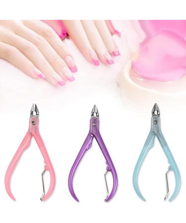 Pink Nail Clipper Cuticle Trimmer Cuticle Nippers Professional Stainless Steel Cuticle Cutter Clipper Durable Pedicure Manicure Tools for Fingernails and Toenails Foot Hand and Nail Care - Buy Online on SooperMarket.com
