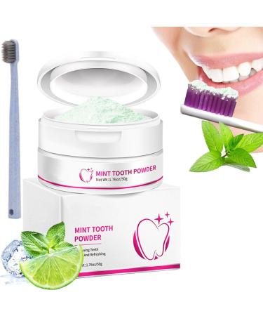 1/2Pcs CrystalClean Smile Powder MediLisk Mint Tooth Powder The New Teeth Whitening Solution Get White Teeth in 7 Days (1PCS)