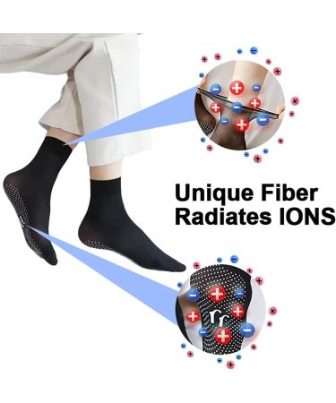 Tourmaline Ionic Body Shaping Socks | Lymphatic Slimming & Foot Massage | Summer Slimming Socks for Toned Skin - Buy Online on SooperMarket.com