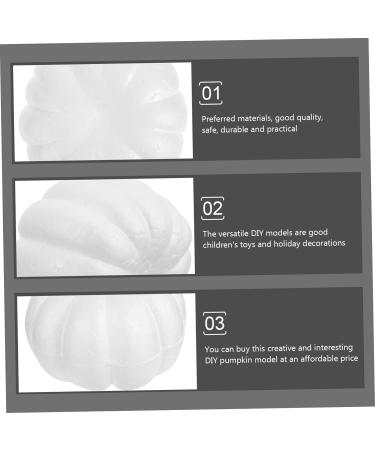 ibasenice 40 Pcs Foam Simulation Pumpkin Creative Diy Simulation Pumpkin Mold Halloween Foam Decorations Diy Halloween Crafts Ornaments for Kids Pumpkin Jewelry White Mini Child Model Whitex4pcs 8X8CMx4pcs - Buy Online on SooperMarket.com