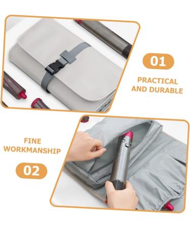Baluue 4pcs Multifunctional Storage Bag Travel Pouch for Hair Styling Tools Folding Comb Men Leather Grey 69X35CMx4pcs Greyx4pcs - Buy Online on SooperMarket.com