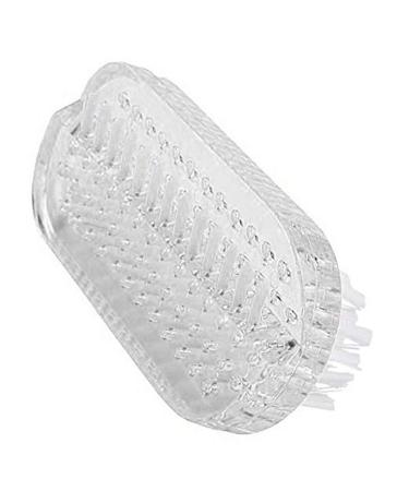 Two-sided Cleaning Scrubbing Brushes for Toes and Nails Cleaner Fingernail Dust Dirt Cleaning Manicure Pedicure Nail Tools (Color : White)