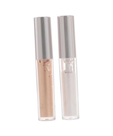 Healeved 2pcs Liquid Eyeshadow Holographic Eyeshadow White Eyeshadow Highlighter Eyeshadow Pp