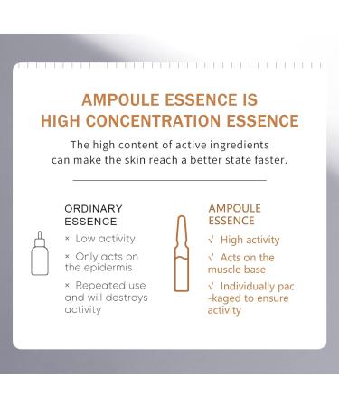 24K Serum Niacinamide Serum Concentrated Ampoules for Face Serum Collagen Booster for a Natural Face Lift Anti-Aging Serum Strengthen the Skin Barrier Deep Hydrating 7x2ml Ampoule Serum - Buy Online on SooperMarket.com