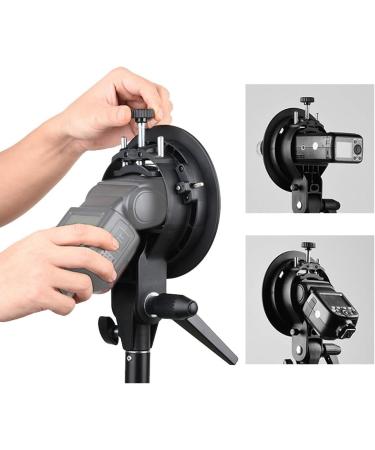 Godox S-Type Bracket Bowens Mount Holder for Speedlite Flash with Snoot, Softbox, Honeycomb and USB Light - Buy Online on SooperMarket.com