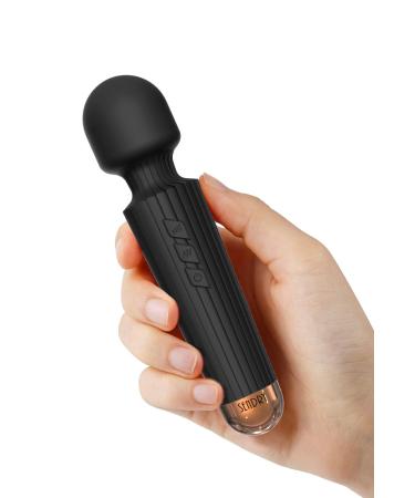 SENDRY Wand Massager Mini Cordless - Smallest and Strongest 160 Vibration Modes - Handheld Wireless Waterproof Mute Rechargeable Personal Massager (Black)
