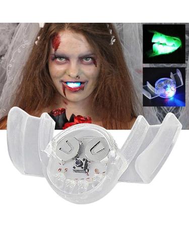 LED Flashing Light Up Teeth Glow in The Dark Mouth LED Party Favor Multicolored LED Light Up Gadget for Halloween (White) - Buy Online on SooperMarket.com
