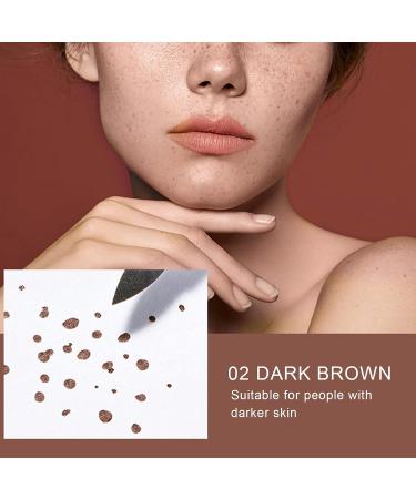 Freckle Pen Freckle Makeup Pen Waterproof Dot Spot Pen Tool Kit Long-Lasting Dotting Pen Light Brown and Dark Brown(02dark brown) - Buy Online on SooperMarket.com