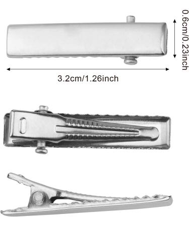 200 Pieces Alligator Hair Clips Metal Duck Bill Hair Clips Flat Top Single Prong Hairpins for Hair Styling DIY Accessories - Buy Online on SooperMarket.com