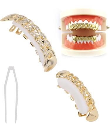 Denture Sets Dental Decorative Brackets Hip Hop Dental Supports Hip Hop Dental Decorations(Gold) - Buy Online on SooperMarket.com