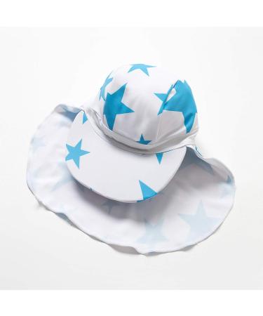 BONVERANO Baby Boys Long-Sleeve Swimsuit with UPF 50+ Sun Protection | Blue Star | 6-9 Months - Buy Online on SooperMarket.com