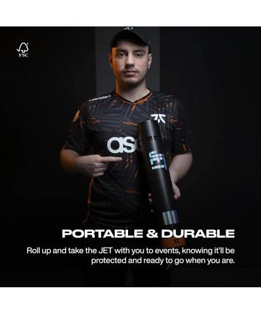 Fnatic JET M Pro Gaming Mouse Pad | Esports Speed Surface | Medium Size 360x280x3mm | Waterproof, Stitched Edges, Anti-Slip Rubber Base - Buy Online on SooperMarket.com