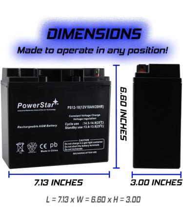 12V 18AH Briggs and Stratton Generator Battery B4489GS | UPS SLA Battery for Reliable Power Solutions - Buy Online on SooperMarket.com