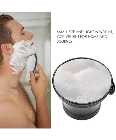 Pilipane Black Shaving Bowl with Handle | Durable Gunfire Design | Ideal for Razor Cream Soap | Travel-Friendly Wide Mouth | Perfect for Barbershop & Home Use - Buy Online on SooperMarket.com
