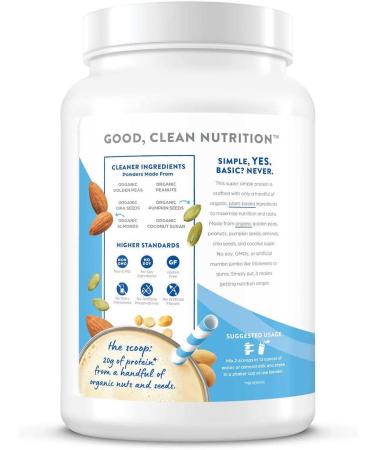 Orgain Organic Simple Protein Vanilla 2.04 lbs - Plant-Based Protein Powder - Buy Online on SooperMarket.com