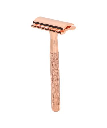 Manual facials-barschneider handy double-sided metal-vintage-care compact of manual facial facial barge for women outdoors (ros gold)