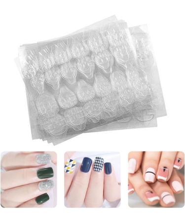 Adhesive Nail Tabs Double Sided Manicure Stickers Waterproof Clear Jelly Gel Tape 10 Sheets 120PCS Adhesive Nail tabs - Buy Online on SooperMarket.com