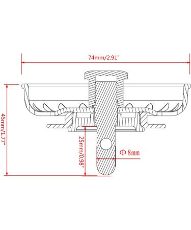 Kitchen Sink Plug Convenient Sink Stopper Sink Strainer Efficient Filtration & Long Lasting Sink Plug For Kitchen Rust Proof Sink Strainer - Buy Online on SooperMarket.com