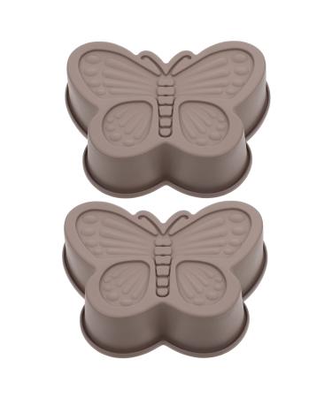 Zerodeko 2pcs Butterfly Cake Mold Silicone Molds Chocolate Jelly Mold Home Cake Mold Making Tools Household 17.6X14.8CM Random Color