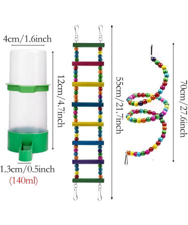 QIODAZOO Parrot Toys Bird Toy 7 Packs Birdcage Swings Bird Feeder Chewing Hanging for Conures Cockatiels Budgie Lovely Birds - Buy Online on SooperMarket.com