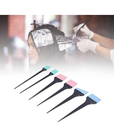 6pcs Hair Dye Applicator Brushes Silicone Hair Dye Brush Soft Bristles Hair Coloring Kit Hair Bleach Tinting Diy Tool for Home Barber Shop Salon - Buy Online on SooperMarket.com