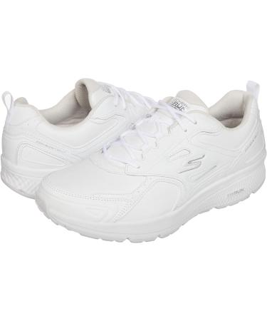 Skechers Men's Go Run Consistent Leather Cross-Training Tennis Shoe 10.5 X-Wide - White | Air Cooled Foam | Sneaker - Buy Online on SooperMarket.com