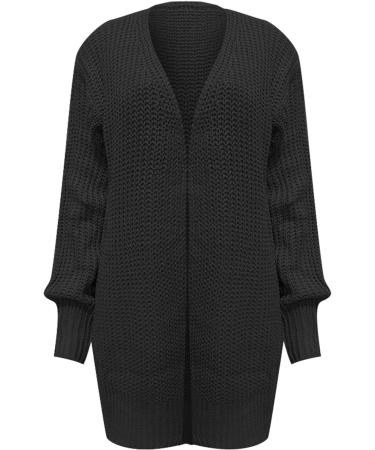 Gefomuofe Cardigans for Women Long Sleeve Cardigan for Women Pocket Jacket Cardigan Women's Blazer Cardigan Outerwear Elegant Shoulder Jacket Top Casual Top Black L - Buy Online on SooperMarket.com