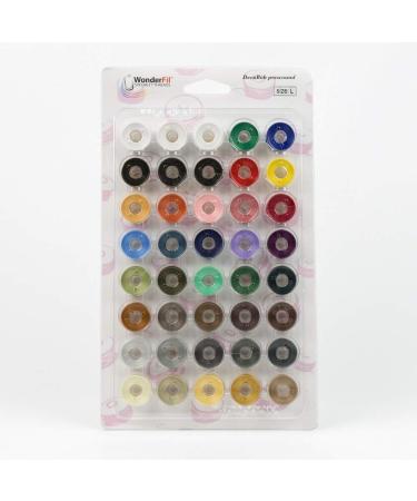 WonderFil, Specialty Threads, DecoBob, Pre-Wound Bobbins, Size L - Master Set