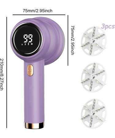 Electric Lint Remover - 3-Speed Fabric Shaver with LED Display | Portable Debobbler 6 Cutter Leaves & 3 Replacement Cutters - Ideal for Clothes Care - Buy Online on SooperMarket.com