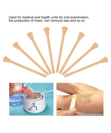 100pcs Disposable Wax Spatulas | Wooden Hair Removal Applicators | Cosmetic Wax Sticks for Smooth Skin - Buy Online on SooperMarket.com