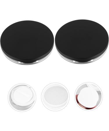 NOLITOY Make Up Mirrors 2pcs Box Loose Box 5g Case Bottle Bulk Travel Plastic Stand Black 7.5x7.5cm - Buy Online on SooperMarket.com