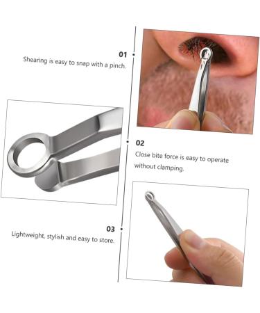 Buy Stainless Steel Nose Hair Clip Set - Trimmer for Men & Women Eyebrow Tools & Facial Razors - Buy Online on SooperMarket.com