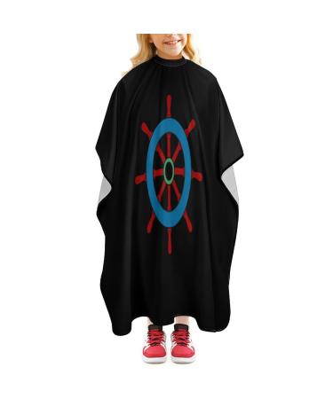 Ship Boat Rudder Barber Cape Professional Hair Cutting Cape Cute Haircut Apron for Boys Girls