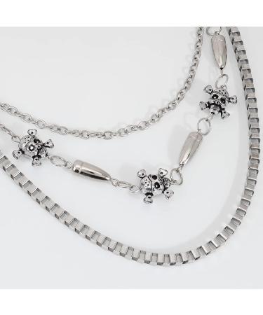 Silver Skull Jeans Chain - Hip Hop Rock Punk Gothic Biker Trouser Wallet Chain - Buy Online on SooperMarket.com