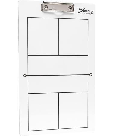 Murray Sporting Goods Pickleball Coaches Clipboard | Dry Erase Double-Sided Pickleball Clipboard for Coaching | Double-Sided Pickleball Coach Marker Whiteboard - Buy Online on SooperMarket.com