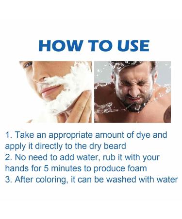 Beard Color Shampoo for Men - 100ml Organic Gray Beard Remover & Care - Buy Online on SooperMarket.com