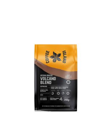 Coffee Island Espresso Volcano Blend with Dark Roasting Prepacked 250g