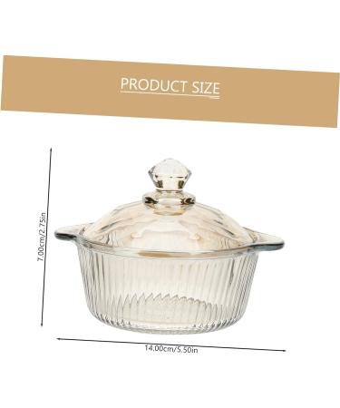Zerodeko Food Supplies to Go Food Containers with Lids Instant Noodle Bowl Soup Bowls Fruit Bowls Salad Containers with Lids Ramen Noodles Bowl Snacks Container Household Food Bowl Glass 14x14cm As Shown - Buy Online on SooperMarket.com