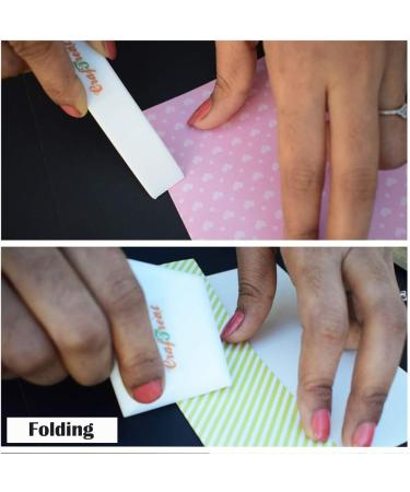 CrafTreat Teflon Bone Folder and Scoring Tool Set for Paper Crafting - Large & Ergo Square - Perfect for Origami, Bookbinding, and Leather Burnishing - Non Stick Ergonomic Design - Buy Online on SooperMarket.com