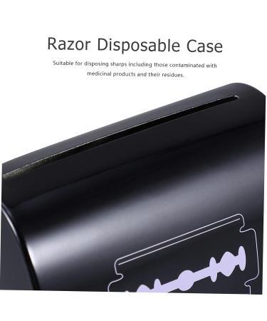 PopetPop 2-Station Razor Blade Storage Box - Safe Disposal Container for Salons & Men Durable & Portable Hot Box - Buy Online on SooperMarket.com