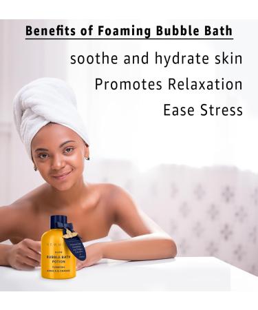 Nutritious Bubble Bath - Turmeric Orange Arnica Essential Oil - Skin Healing & Relaxing Spa Gift - Buy Online on SooperMarket.com