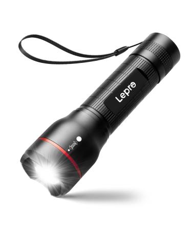 LEPRE LED flashlight LE2000 Extremely light Small flashlights Battery operations with 5 modes zoomable camping hand lamp waterproof practical flashlight for outdoor hiking fishing walking.