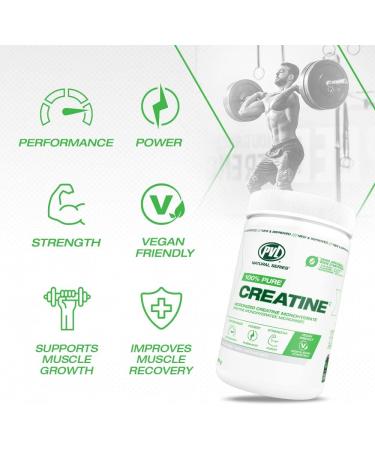 PVL 100% Pure Creatine - Creatine Monohydrate Micronized Powder - Creatine Powder Supplement for enhanced high-intensity performance - 300 g - Unflavoured 60 Servings (Pack of 1) - Buy Online on SooperMarket.com