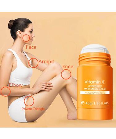 Vitamin Underarm Whitening Deodorant Stick Vitamin C Underarm Whitening Balm Deodorant Womens Moisturizing For Intimate Area Underarms Armpits Knees Elbows and Inner Thighs - Buy Online on SooperMarket.com