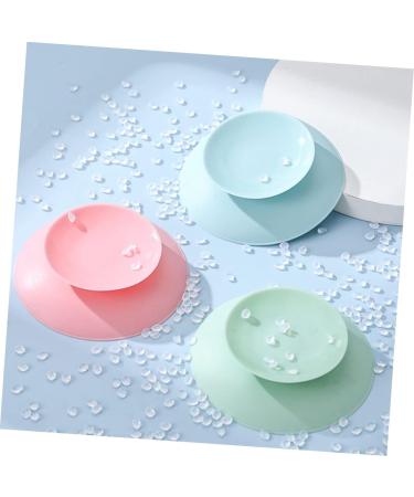 KALLORY Kids Bowl Suction Pad Set - 3pcs | Suction Cup Stickers | Silica Gel | Tricolor - Buy Online on SooperMarket.com